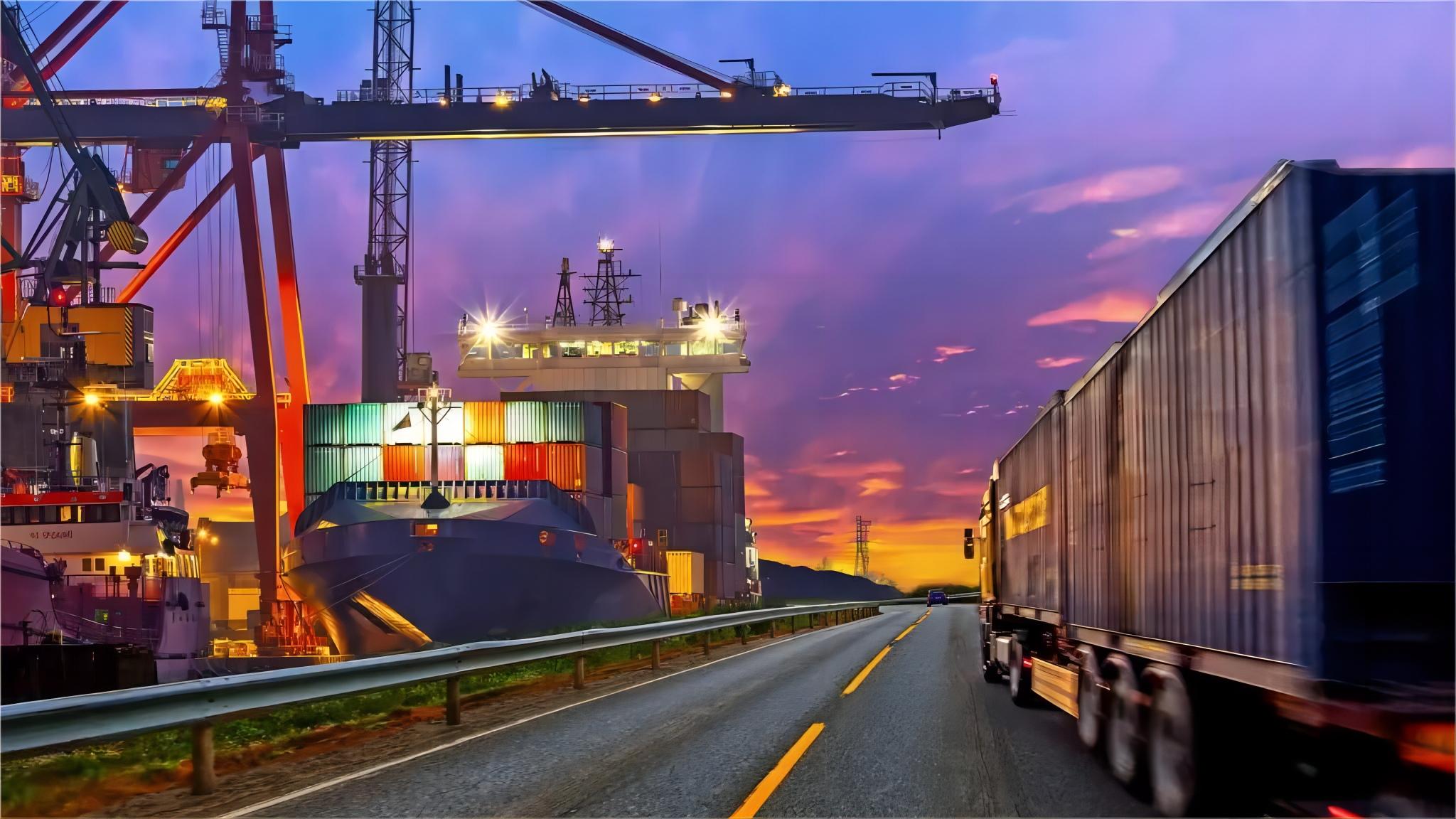 Professional logistics team managing shipping documents