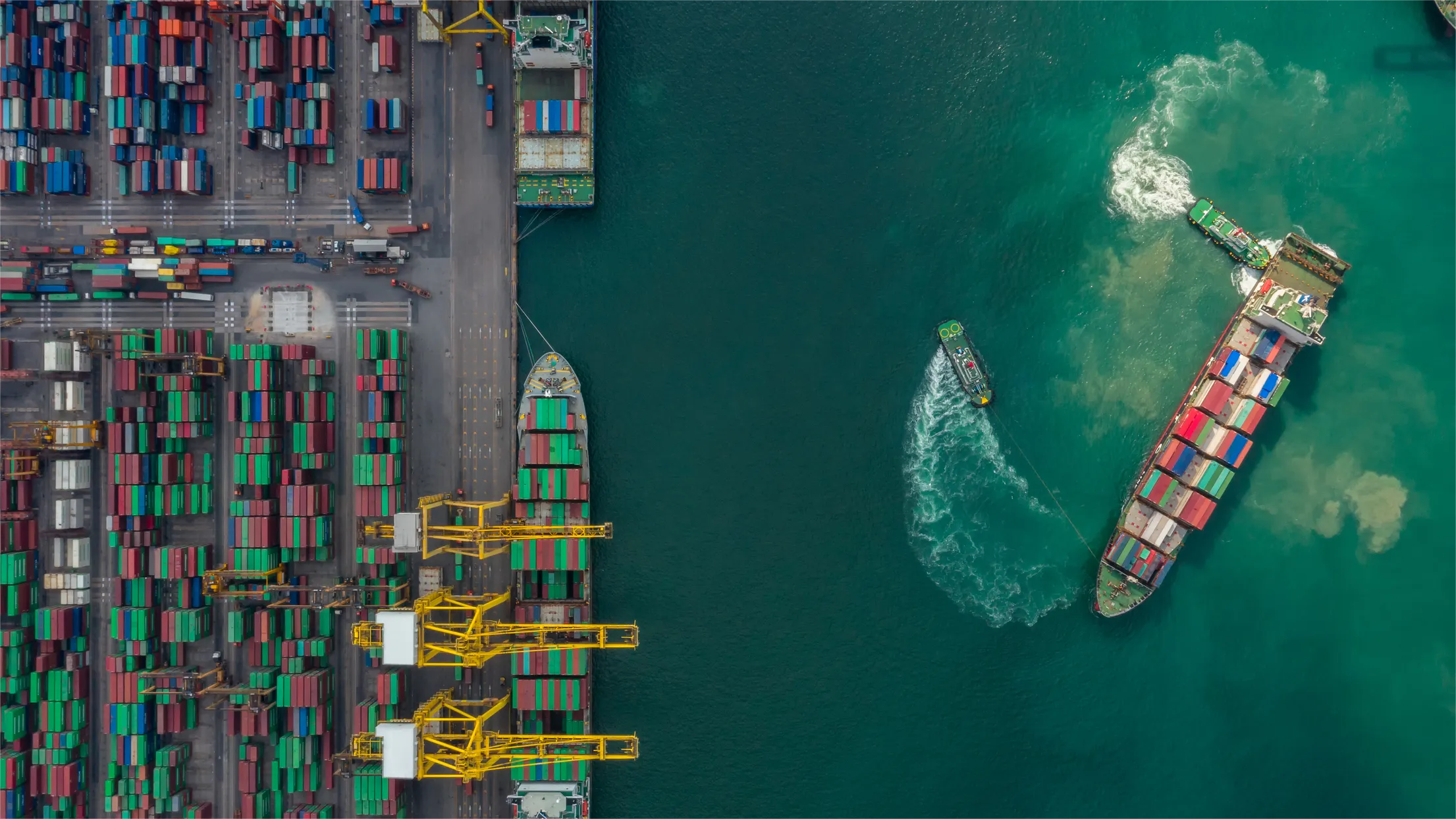 Cargo ship transporting containers from China to Saudi Arabia